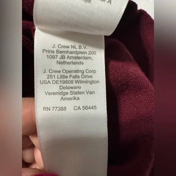 J. Crew Maroon Cardigan Sweater Classic Knit Size XXS - Picture 8 of 8